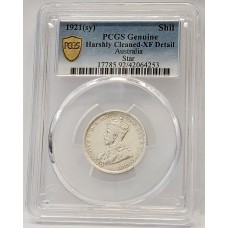 AUSTRALIA 1921 . ONE 1 SHILLING . STAR